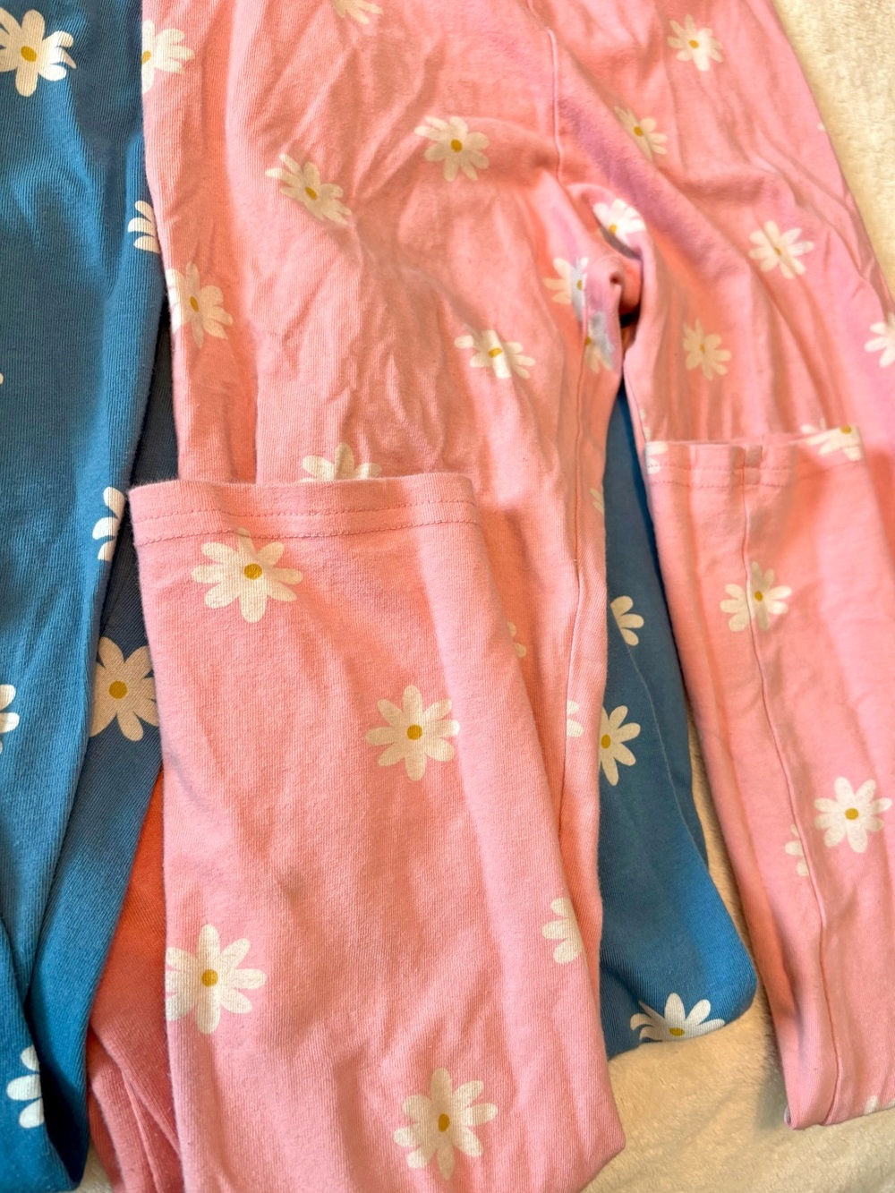 Pink and light blue bundle, hoodie, leggings, dress - Picture 2 of 2